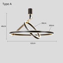 Minimalist double ring aluminum ceiling light – Circadia