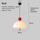 Modern creamy glass pendant light for bedroom and study – Célorion