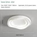 Minimalistische LED-Deckenleuchte in Weiß für modernes Wohnzimmer – Arionde
