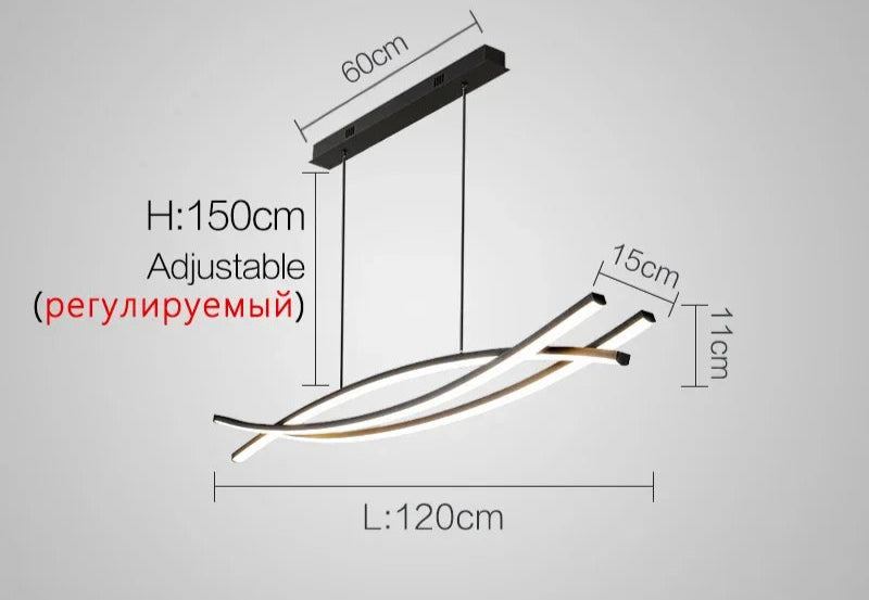 부드러운 LED 펜던트 조명 모던하고 세련된 스타일 – Stilio