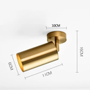 Plafonier Minimalist Auriu Dublu LED Eleganță Modern – Laiton