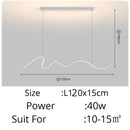 Suspensie LED neagră modernă pentru interioare – Caeluxique