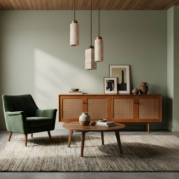 Suspension Moderne Abat-jour Naturel pour Intérieurs Chic – Lacti