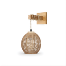 Wooden and Rattan Wall Lamp for Interior – Erindale