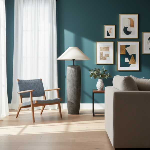 Lampe sur pied céramique style japonais – Artélys