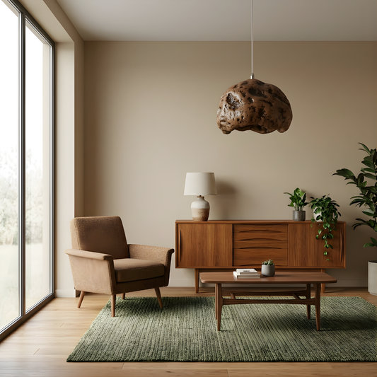 Minimalist Resin Pendant Lamp for Living Room – Resiluxia