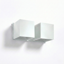 Modern white aluminum wall light – Asterion model