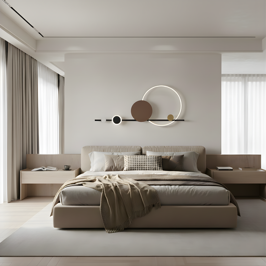 ブラックメタル アールデコ壁付け照明 – Sélénéa