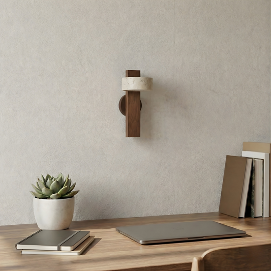 Wabi-Sabi style ceramic wall light – Zephyria