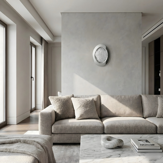 寝室用アール・デコ調アクリルウォールランプ – Séréniteia