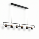 Suspensie Metal Negru LED Design Modern – Juriane