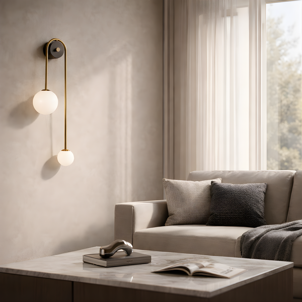 Applique Murale Design Fer et Verre au Style Scandinave – Rayora