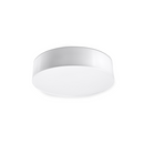 Round minimalist white ceiling light – Model Arvenor