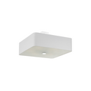 Square white fabric ceiling light for living room – Arkanis model