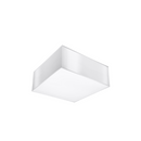 Square minimalist white ceiling light for living room – Model Asterion