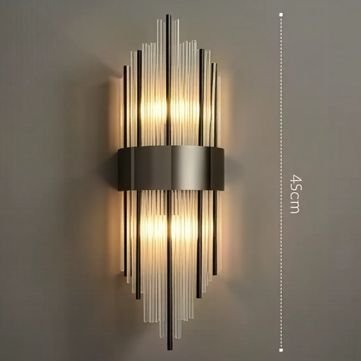 E14照明内蔵のシックなウォールブラケット – Glass