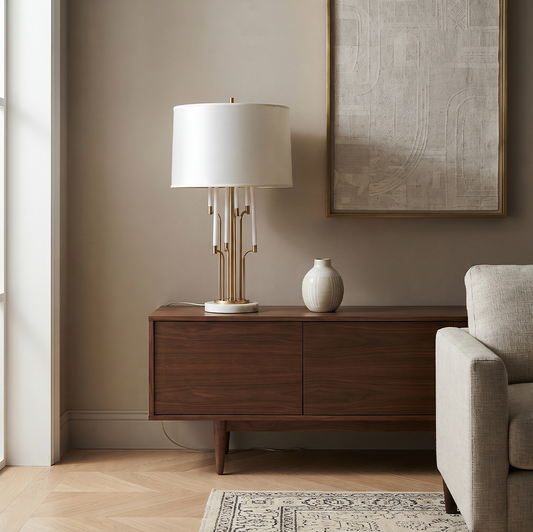 Lâmpada de Mesa Estilo Bruto e Moderno para um Interior Moderno - Obsidia