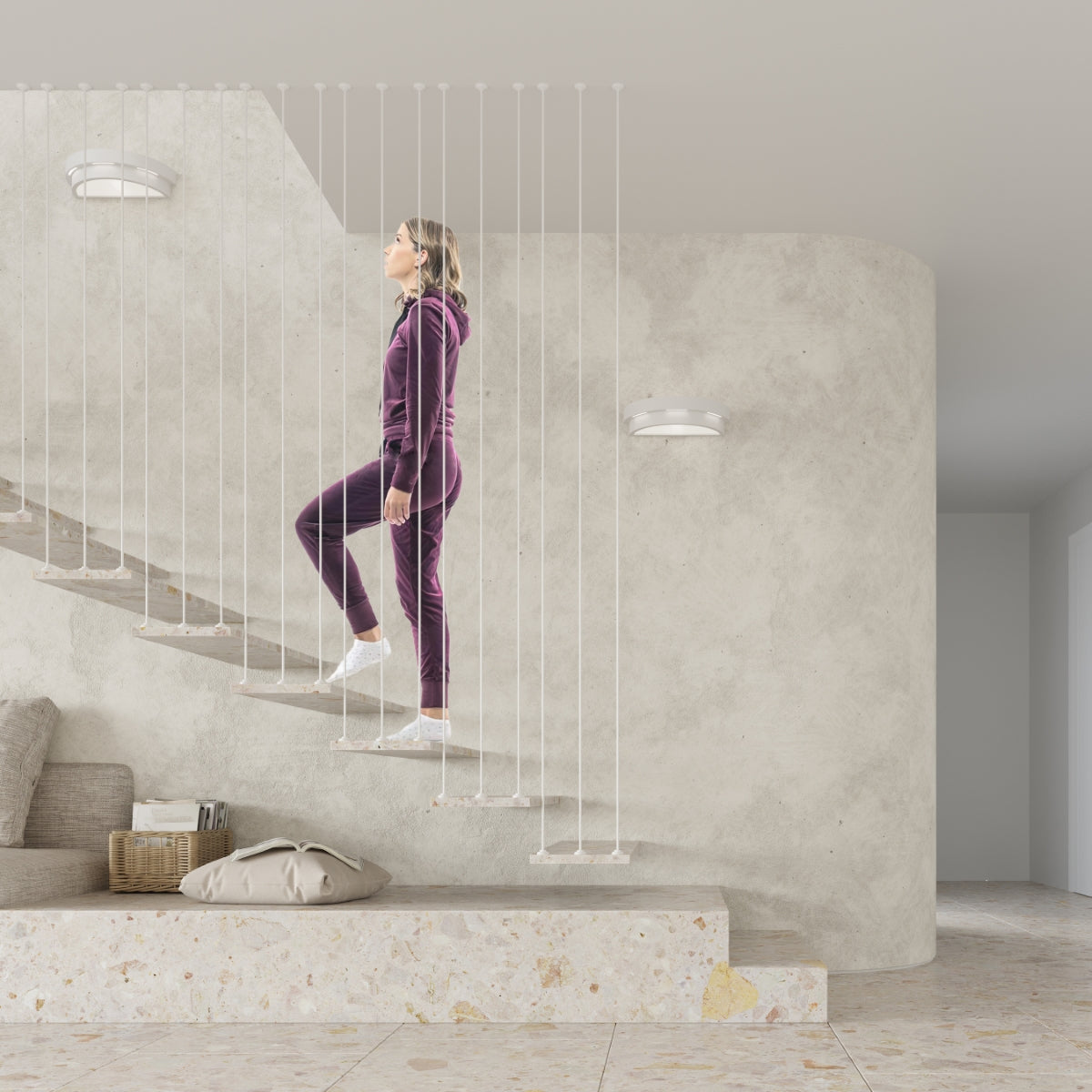 모던 화이트 세라믹 벽등 – 모델 Asterion