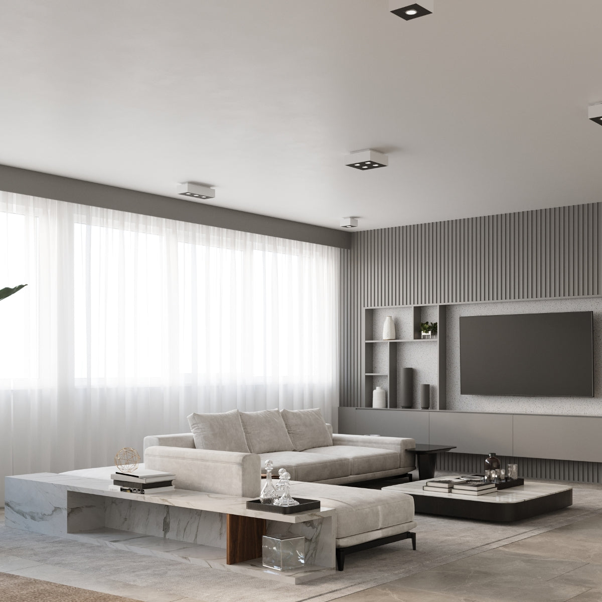 Plafonnier modèle Hesperis vue ambiance | Luxarmonie