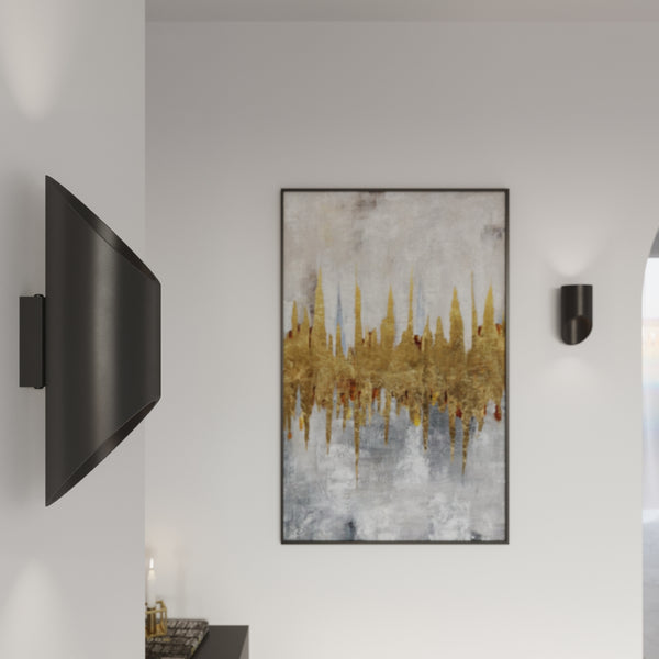 Vägglampa svart aluminium modern - Modell Neralia