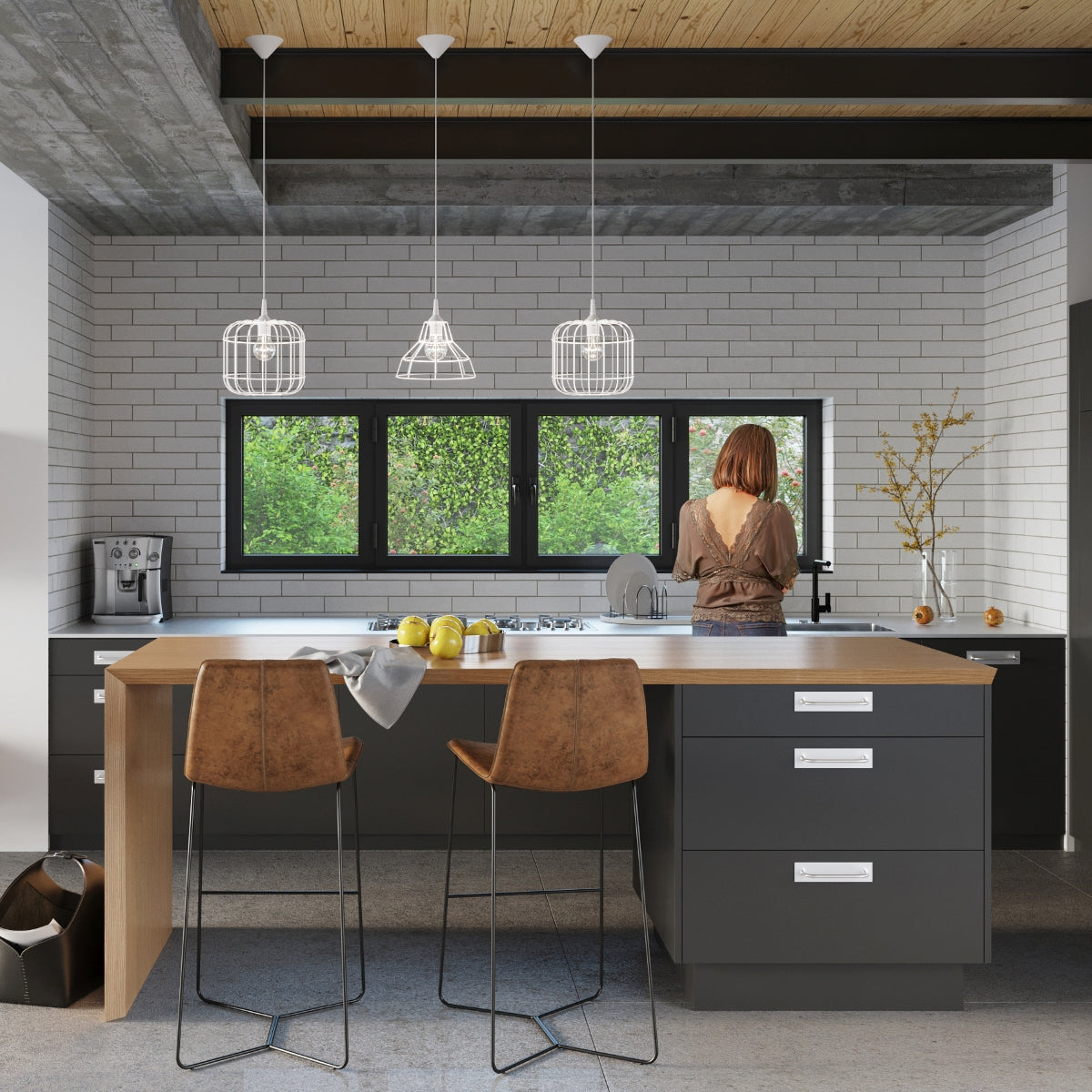 Suspension luminaire Modèle Althenia vue ambiance | Luxarmonie
