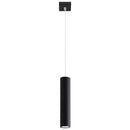 Suspension cylindre acier noir moderne – Modèle Neralis