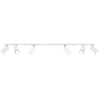 Plafonnier blanc moderne 6 spots orientables – Modèle Arvella