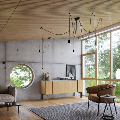 Minimalistischer Spinnenleuchter – Aethron
