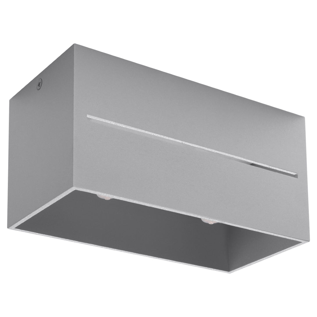 Plafonnier moderne aluminium gris pour salon – Orphéus