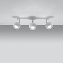 Plafonnier spots modernes blanc orientables – Modèle Oracella