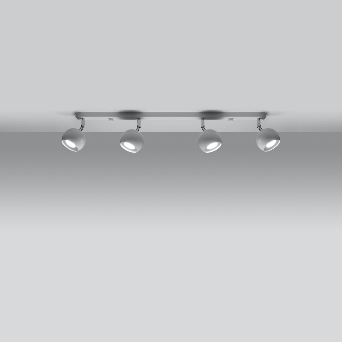 Plafonnier moderne blanc à spots orientables – Orphélya