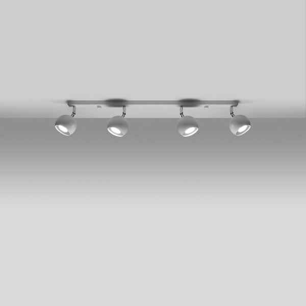 Plafonnier moderne blanc à spots orientables – Orphélya