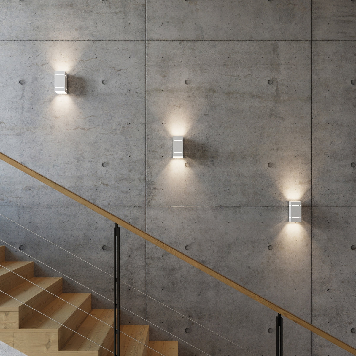 모던 화이트 알루미늄 벽등 – Artheon 모델