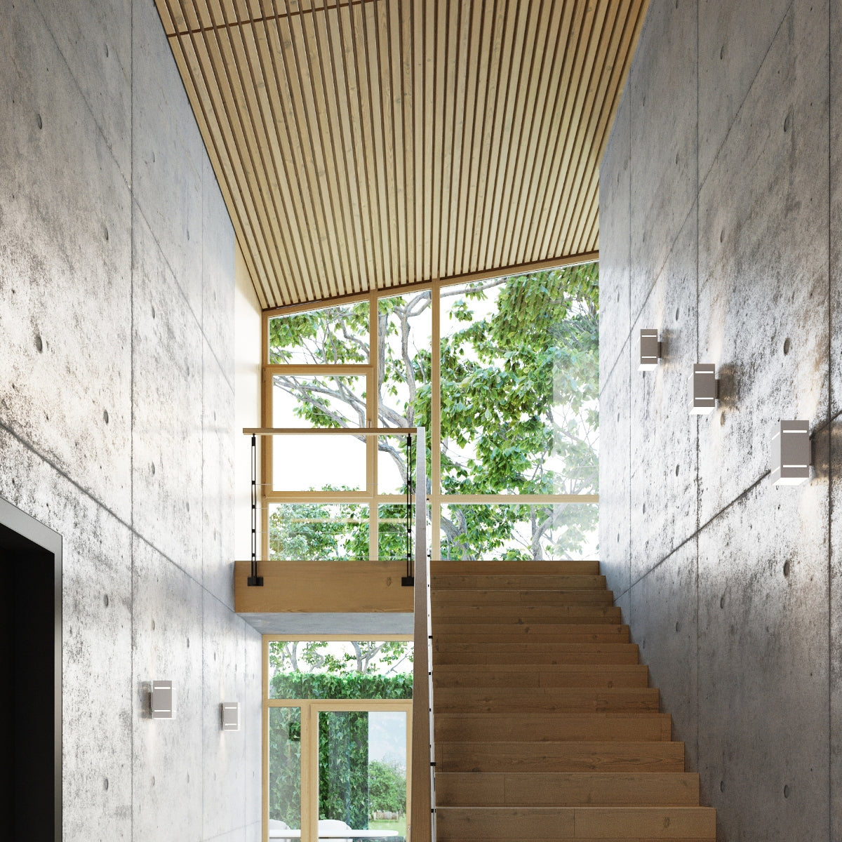 모던 화이트 알루미늄 벽등 – Artheon 모델