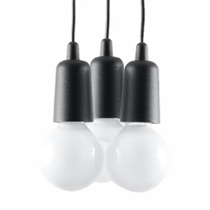 Lámpara colgante minimalista negra de cables – Edréon
