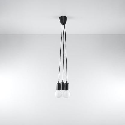 Lámpara colgante minimalista negra de cables – Edréon
