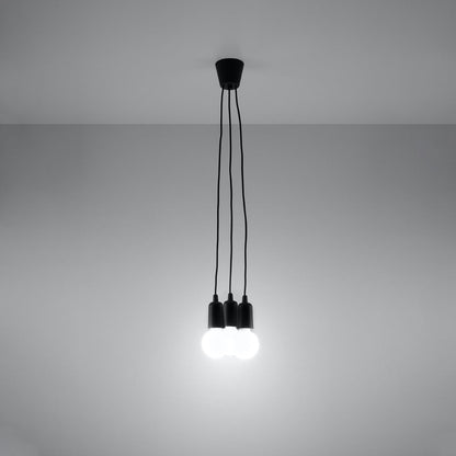 Lámpara colgante minimalista negra de cables – Edréon