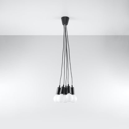 Lámpara colgante minimalista negra de cables – Edréon