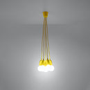 Minimalist yellow 5-light pendant – Modello