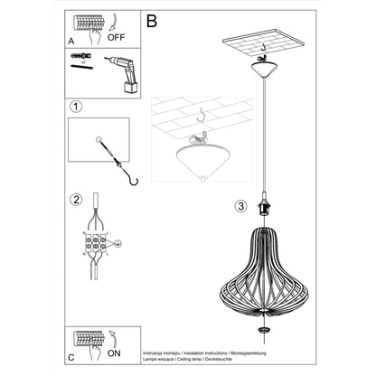Suspension luminaire Modèle Elowen photo 6 | Luxarmonie