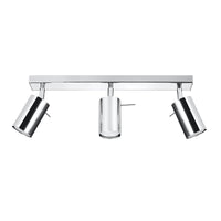 Plafonnier chrome moderne 3 spots orientables – Modèle Arionys