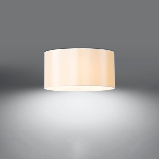Minimalist white fabric ceiling light for living room – Arvenis model