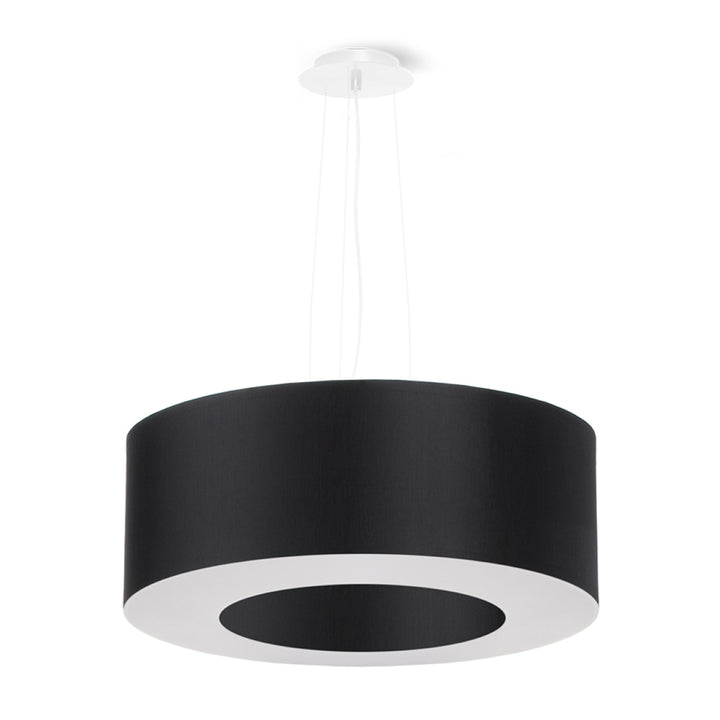 Lustre minimaliste noir pour salon – modèle Soleny