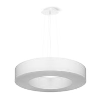 Lustre minimaliste blanc pour salon – modèle Elensia