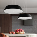 Minimalist black fabric ceiling light for living room – Orphéa model