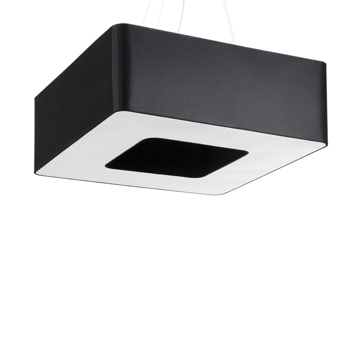 Lustre carré noir minimaliste salon – Modèle Eraphis