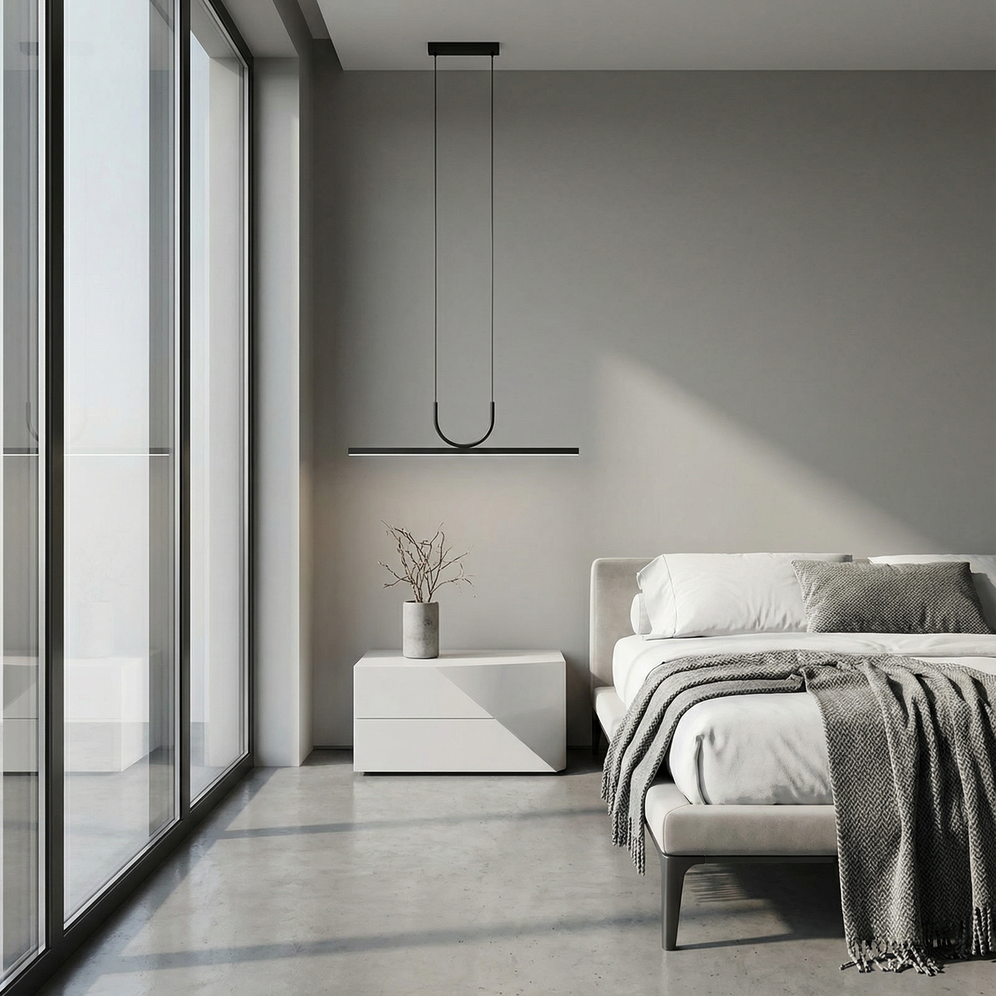 Suspension Design Contemporain Finition Noire – Nera