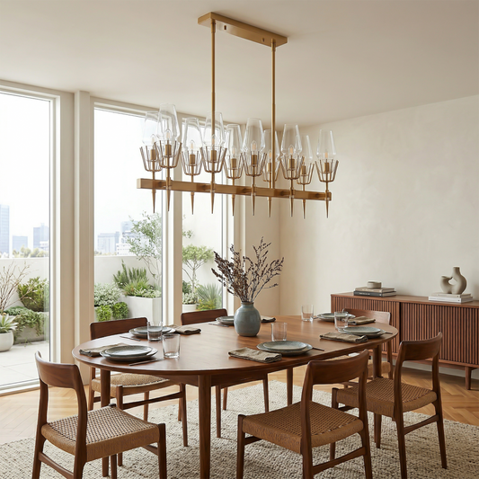 Plafonnier Laiton Brossé & Lumière Douce et Uniforme – Crépuscule