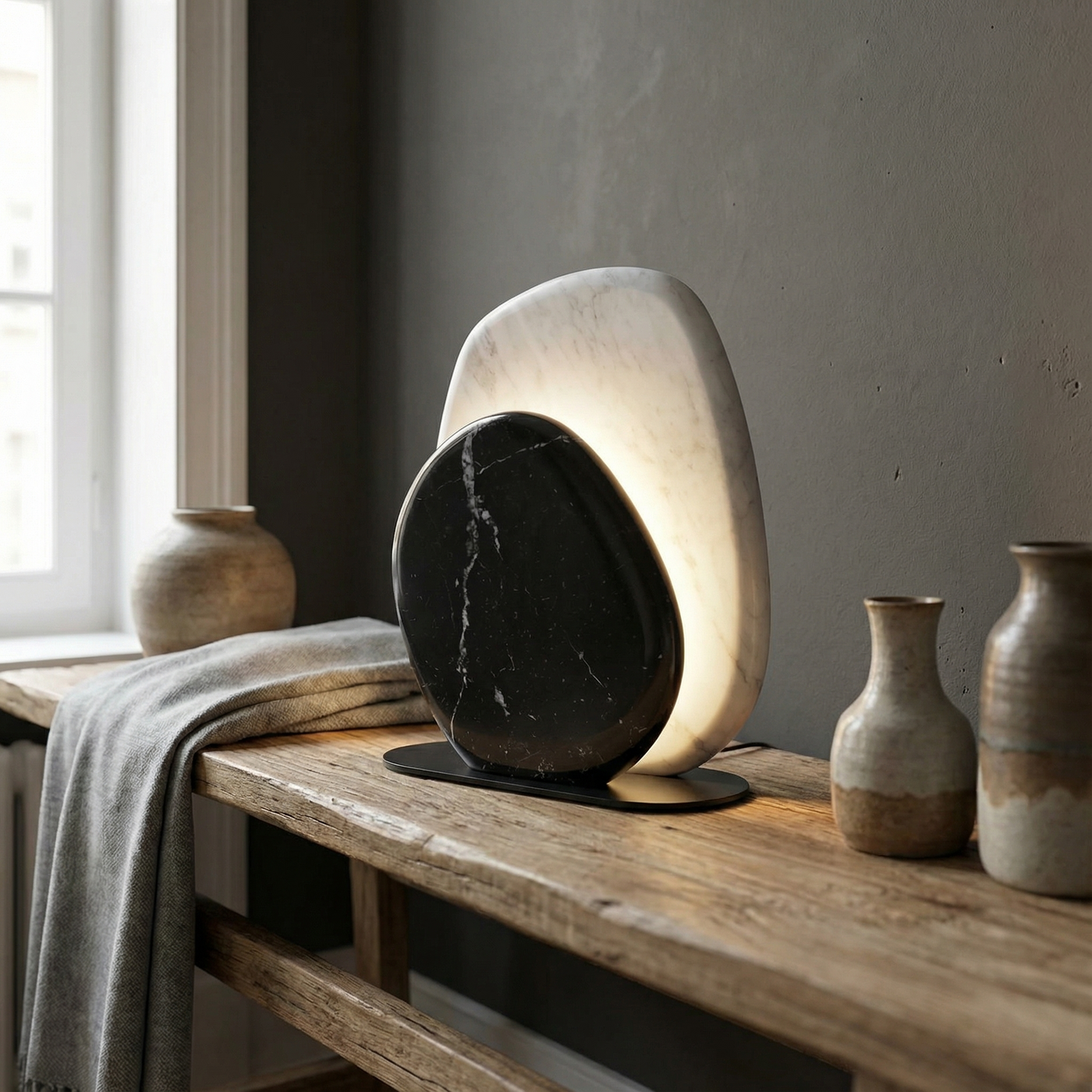 Lampe de chevet Minimaliste à Usage Quotidien – Ombre et Clarté