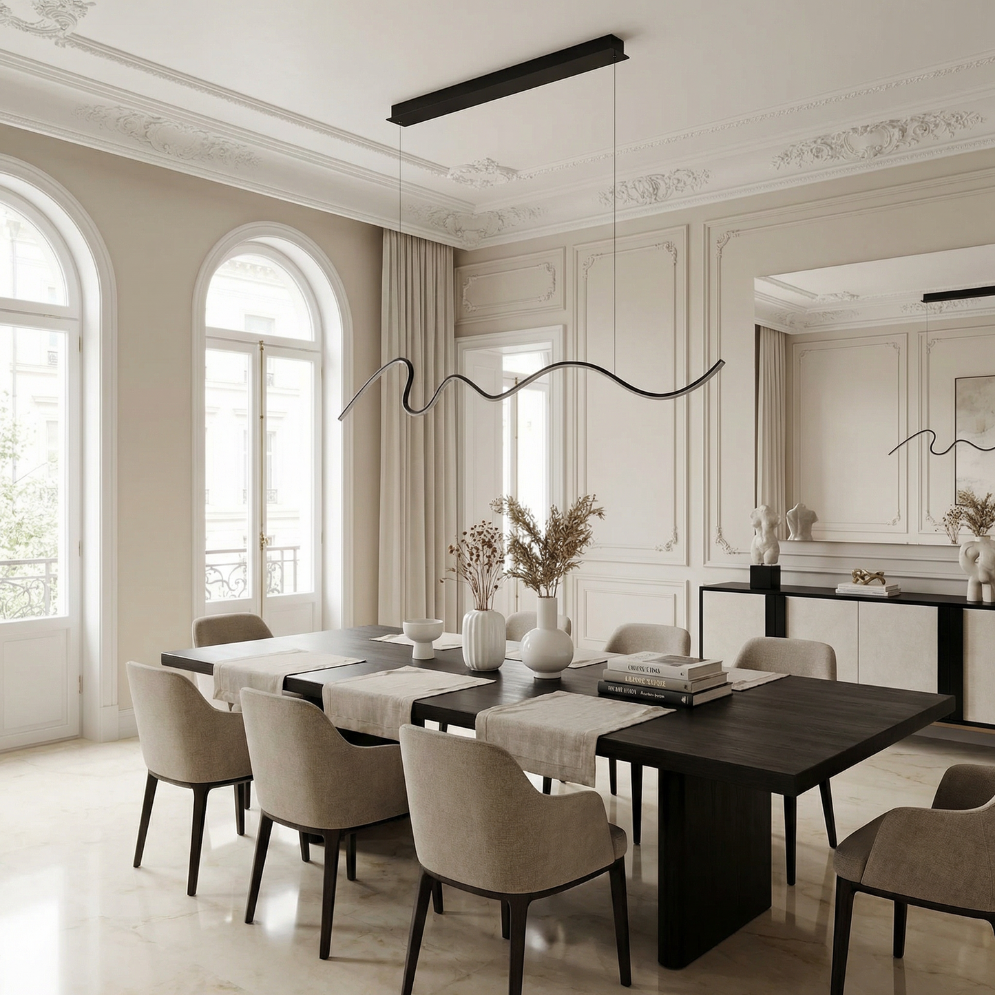 Suspension Caeluxique vue ambiance | Luxarmonie